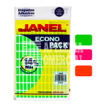 ETIQUETAS AUTOADHERIBLES FLUORESCENTES JANEL 0820